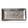 Decorative Aluminum Tray with Geometric Design, Antique Silver Finish - 2 of 4