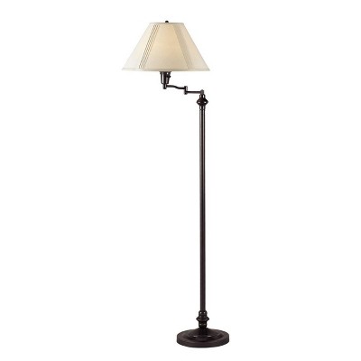 59" 3-way Metal Swing Arm Floor Lamp Dark Bronze - Cal Lighting