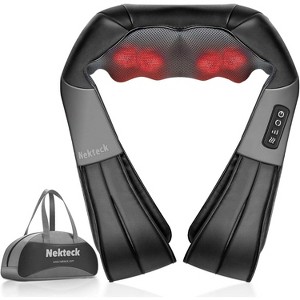 Nekteck Shiatsu Neck and Back Massager With Bag - 1 of 4