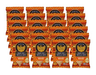 Siete Nacho Grain Free Tortilla Chips - Case of 24/1 oz