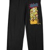 Adventure Time Bacon Pancake Men's Black Sleep Pajama Pants - 2 of 4