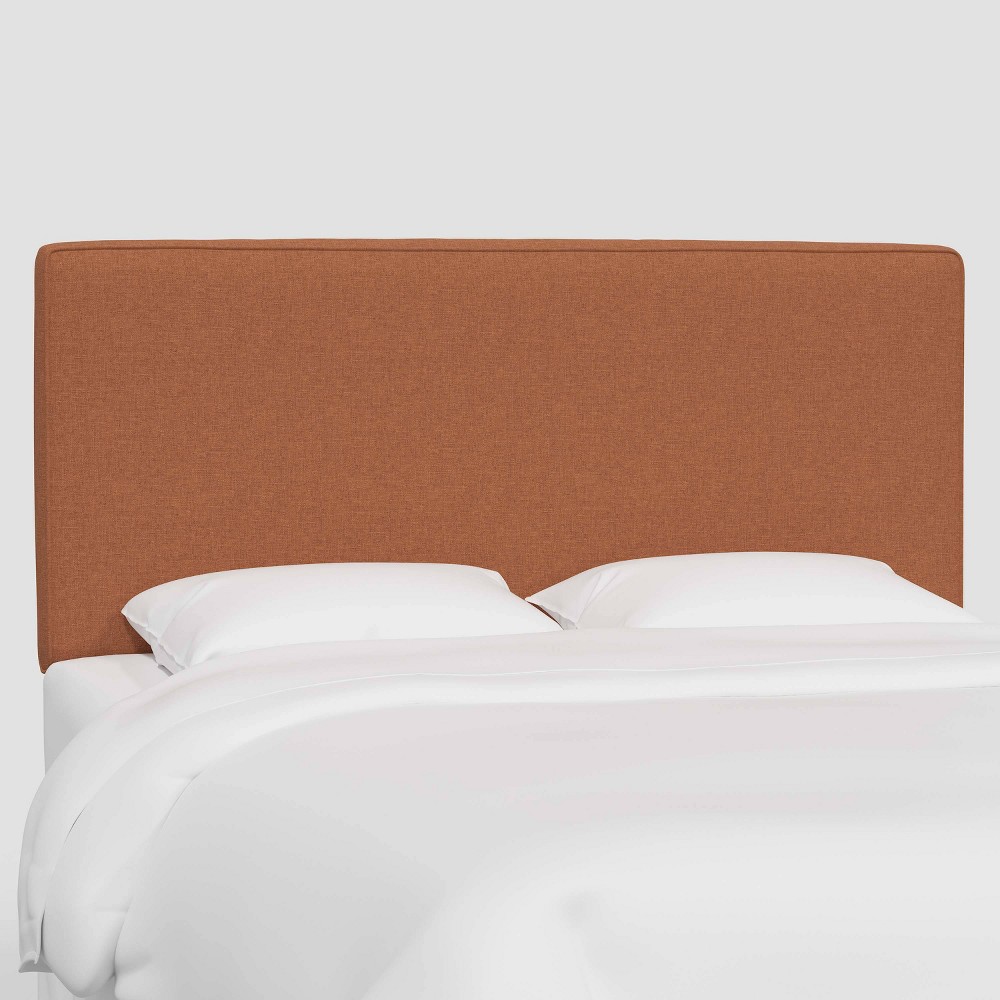 Photos - Bed Frame Twin Kelsey Headboard in Textured Linen Zuma Terracotta - Threshold™