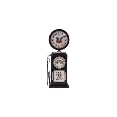 Yosemite Home Decor Old Town Black Table Top Clock