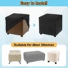 Unique Bargains Polyester Rectangular Stretchy Elastic Stool Cover - 4 of 4