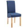 vidaXL Dining Chairs 4 pcs Blue Fabric - 3 of 4