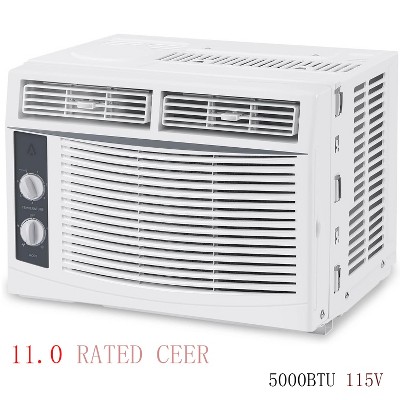 5000Btus Window Air Conditioner AC Unit With Mechanical Controls & Reusable Filter