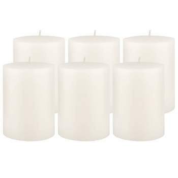48ct Unscented Clear Glass Wax Filled Votive Candles White