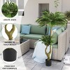 SKRAN Artificial Willow Tree,59'' Realistic Faux Plant for Indoor and Outdoor Decoration, with Flexible Leaves, Ideal for Home,Office,Patio - 3 of 4