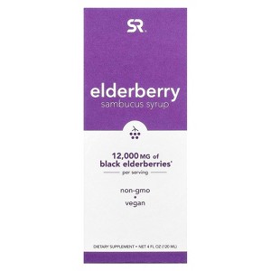 Sports Research Elderberry Sambucus Syrup, 12,000 mg, 4 fl oz (120 ml) - 1 of 4