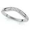 Pompeii3 1/3Ct Diamond Contour Wedding Guard Ring Womens Band 14k Gold Lab Created - 2 of 4