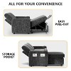 Vipbear 81-inch convertible sofa, with built-in cup holders and storage compartments in the armrests, hidden drawers, and a movable empress position - 3 of 4