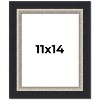 PosterPalooza | Photo Size Embellished Black Picture Frame - UV Acrylic, Foam Board Backing, Hanging Hardware - 2 of 4