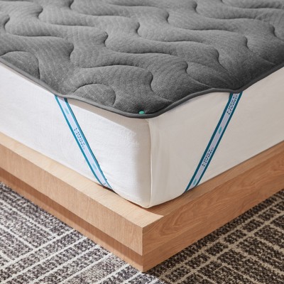 Tencel Waterproof Quilted Mattress Protector - Cooling Cover with Elastic Straps