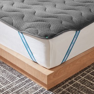 Tencel Waterproof Quilted Mattress Protector - Cooling Cover with Elastic Straps - 1 of 4