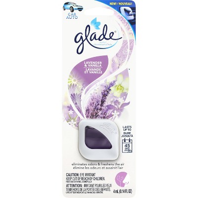 Glade Car Vent Oil Lavender Vanilla Air Freshener