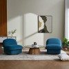 Sapphtopaz Modern Swivel Accent Chair with Pumpkin-Shaped Velvet Upholstered Lounge Chair with Metal Base Accent Chairs for Living Room, Bedroom - 4 of 4