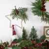 Northlight Mixed Pine Foliage and Berries Star Hanging Christmas Ornament - 11" - 2 of 4