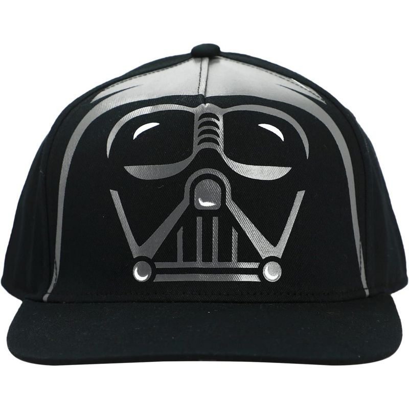 Star Wars Boys Darth Vader Character Printed Snapback Youth Hat Black, 4 of 8