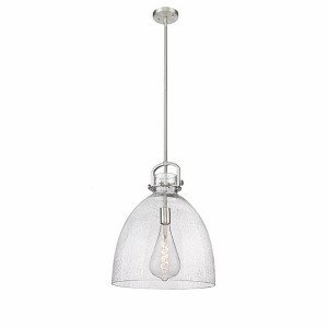 Innovations Lighting Newton Bell 1 - Light Pendant in  Satin Nickel - 1 of 1