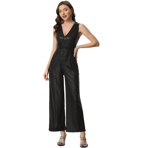 Wild Fable Women's Sleeveless V-Neck Velvet Wrap Jumpsuit – Biggybargains