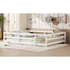 Full Size Floor Bed with Fence for Bedroom - 4 of 4