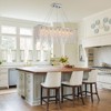 Ludomide Crystal Rectangular Raindrop Chandelier, Modern Lighting Fixture for Dining Room Kitchen Island-Polished Chrome - 2 of 4