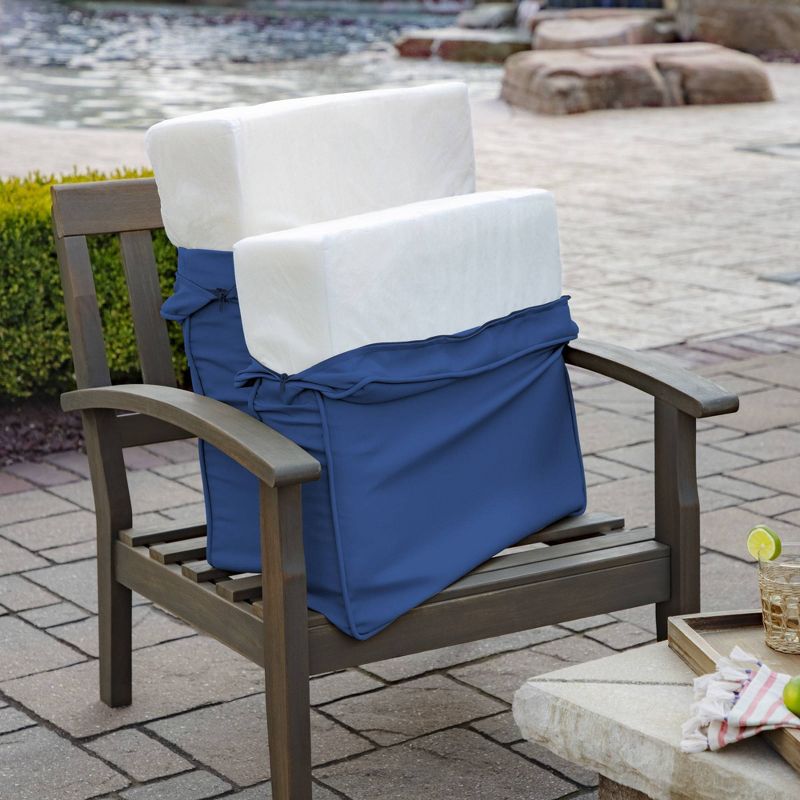 Arden 42" x 24" ProFoam Outdoor Deep Seat Cushion Set, 6 of 10