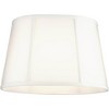 Springcrest White Racetrack Small Oval Lamp Shade 12" Wide and 9" Deep at Top x 15" Wide and 12" Deep at Bottom x 10" Slant x 10" High (Spider) - 2 of 4