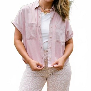 Women's Faye Button-up Top - C'isa - 1 of 4