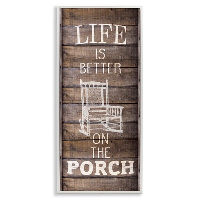 Stupell Industries Porch Life Country Rustic, 10" x 24"