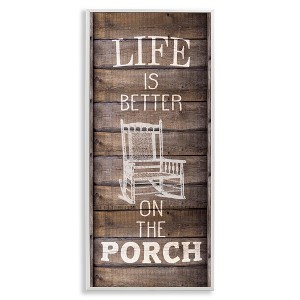 Stupell Industries Porch Life Country Rustic, 10" x 24" - 1 of 4