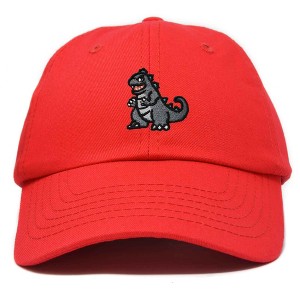 Dalix Giant Lizard Zilla Embroidered Cotton Dad Hat Baseball Cap Adjustable Glow in the Dark Mens - 1 of 4