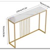 Artloge Modern Entryway Console Long Table for Foyer Sintered Stone Sofa Entry Table - 2 of 4