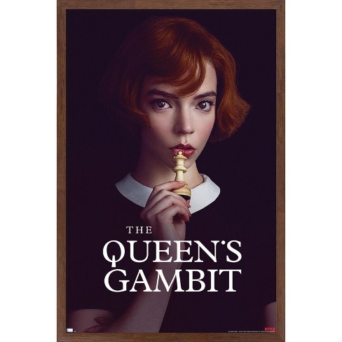 Trends International Netflix The Queen's Gambit - View Framed Wall Poster  Prints Mahogany Framed Version 22.375 X 34 : Target