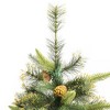 vidaXL Artificial Hinged Christmas Tree with Cones 94.5" - 4 of 4