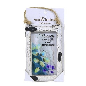 3.75 In Window Message Ornament Mini Family Friend Professional Tree Ornaments - 1 of 3
