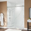 Cesicia 60x75 inches Brushed Nickel Sliding Shower Door - 4 of 4