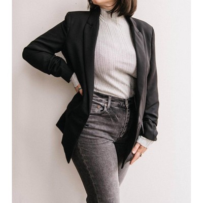 Women's Mockneck Shimmer Top - Dex