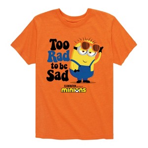 Boys' - Despicable Me Minions - Too Rad To Be Sad Short Sleeve Graphic T-Shirt - 1 of 4
