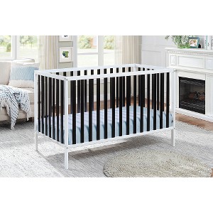 YOOCOZZ Baby Cribe Deux Remi Island Crib - White/Black - 1 of 4