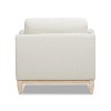 Jennifer Taylor Home Pasadena 36" Wide Modern Farmhouse Accent Arm Chair in Flax White - 4 of 4
