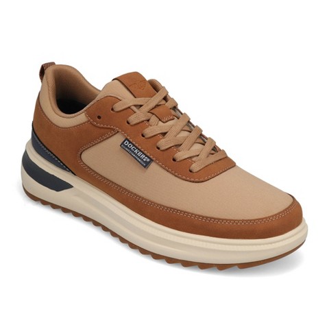 Мужские Dockers Mens Revved Nubuck/Ripstop Sneaker, British Tan, Size 10