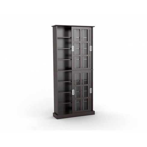 Windowpane Multimedia Storage Cabinet Espresso Atlantic Target