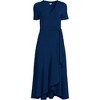 Women's Cotton Modal Vneck Wrap Midi Dress - 3 of 3