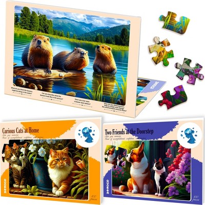 QUOKKA 63 - 100 Pieces Dementia Jigsaw Puzzles for Elderly - Activities Games for Seniors
