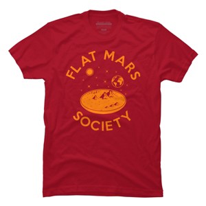 Men's Design By Humans Flat mars society By Bomdesignz T-Shirt - 1 of 4