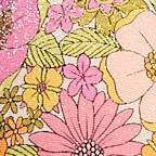 Pink Lurex Floral Print