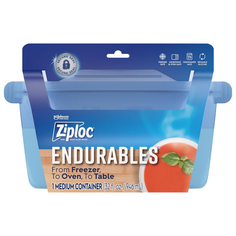Ziploc Endurables Reusable Silicone Food Storage Container - Medium - 32 fl oz, 5 of 26