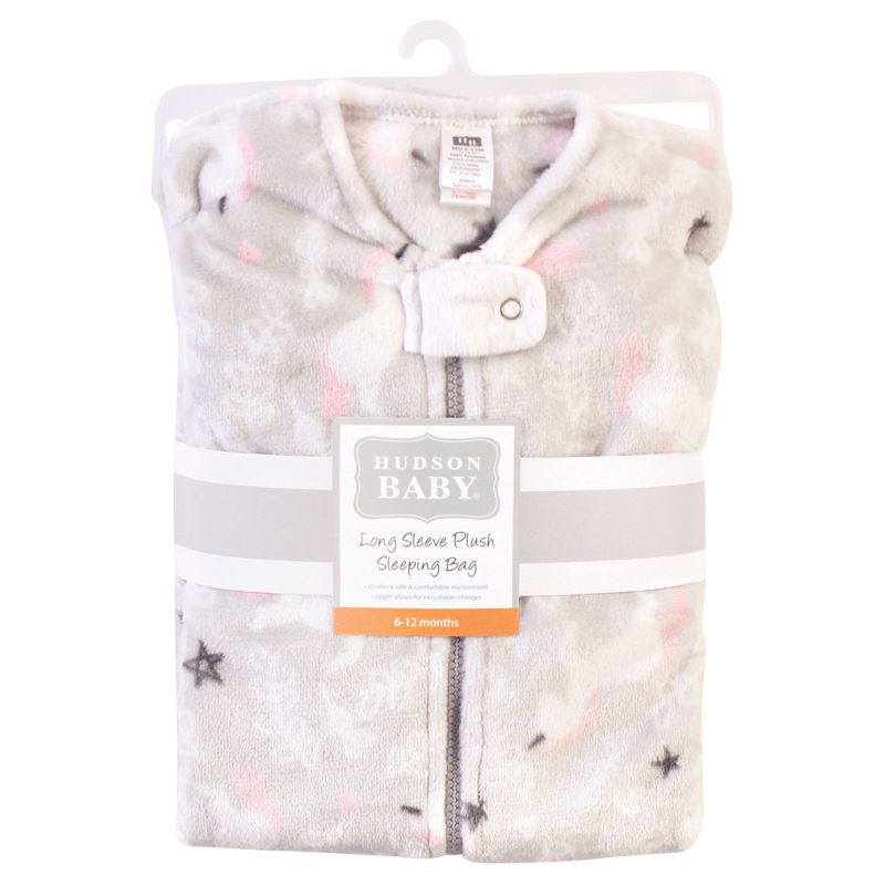 Hudson Baby Infant Plush Sleeping Bag, Sack, Blanket, Whimsical Unicorn, 3 of 4