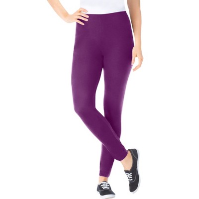 Woman Within Plus Size Tall Stretch Cotton Legging